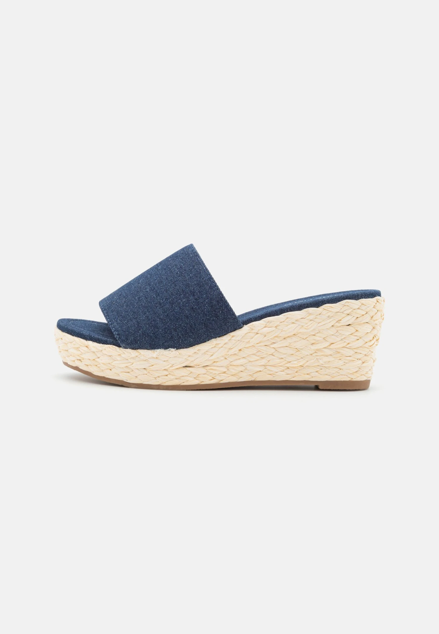 Anna Field Heeled Mules - Blue Denim - Image 2