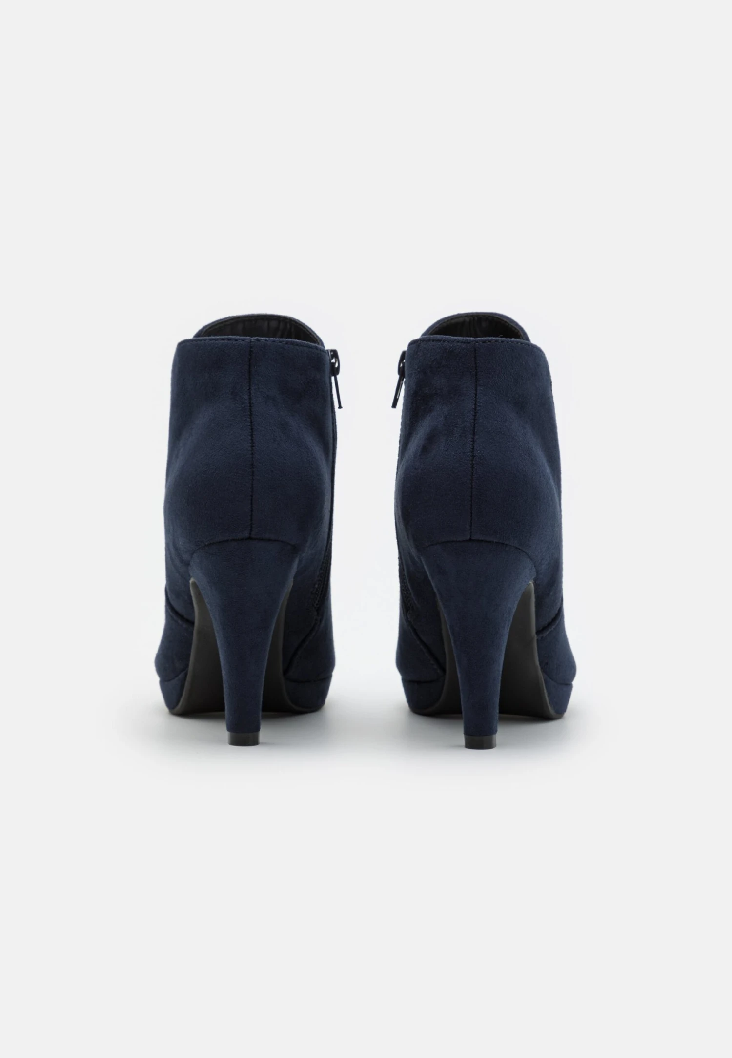 Anna Field High Heeled Ankle Boots - Dark Blue - Image 4