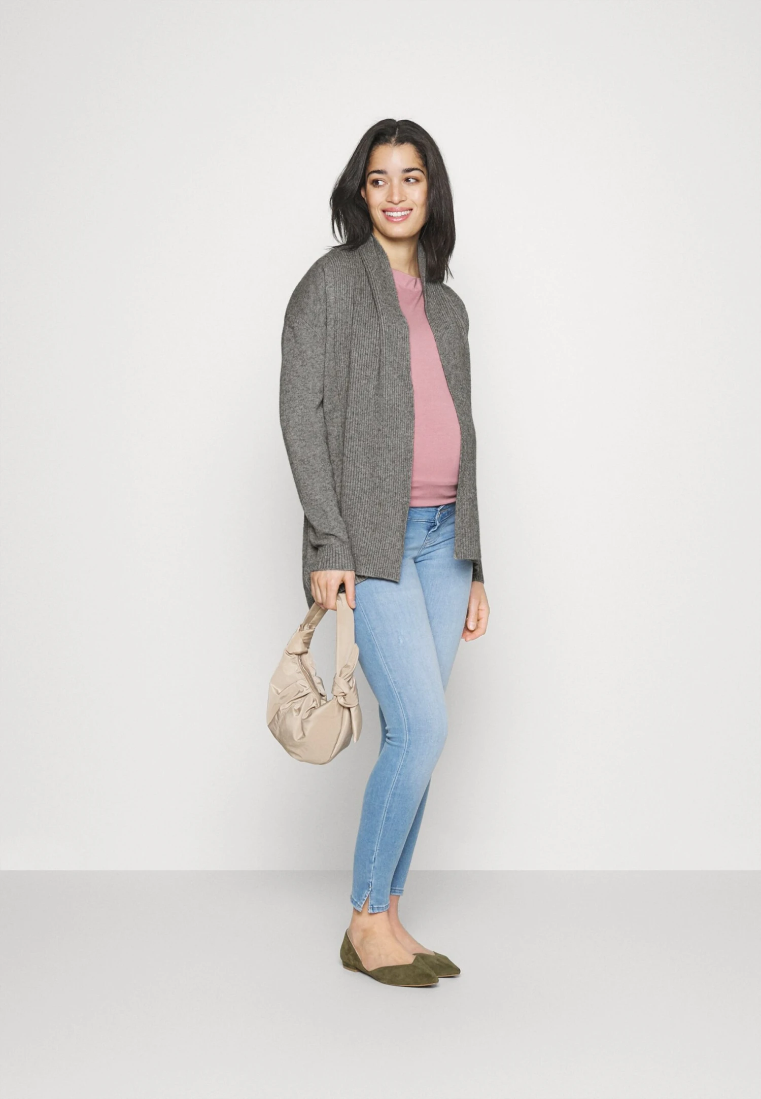 Cardigan - Mottled Grey - Image 4