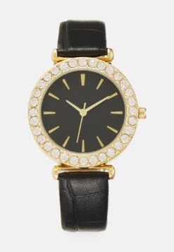 Anna Field Watch - Black/Gold-Coloured