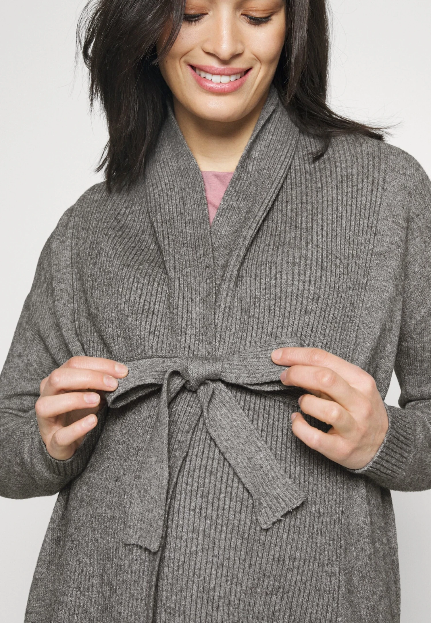 Cardigan - Mottled Grey - Image 6