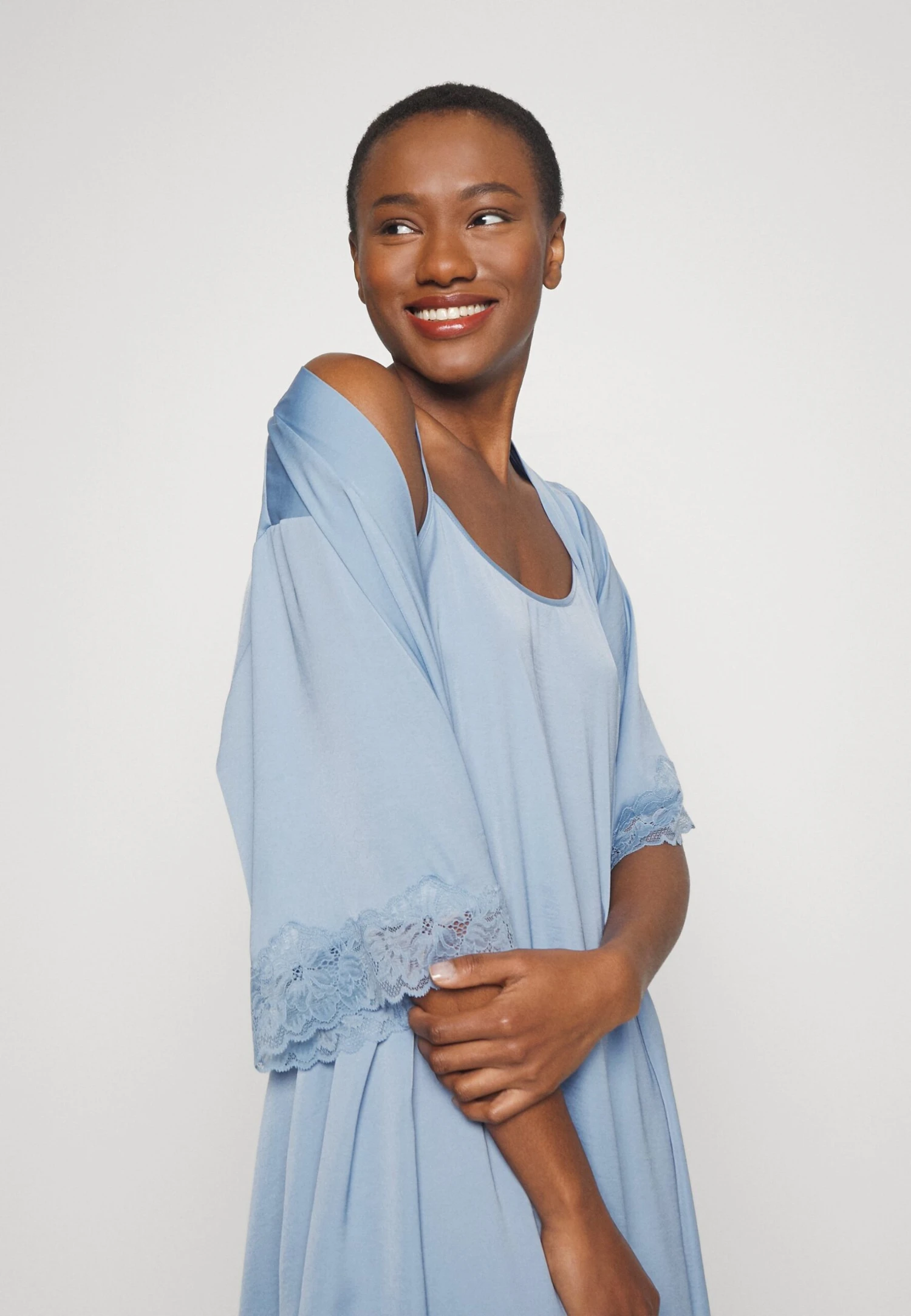 Anna Field Nightie - Light Blue - Image 4