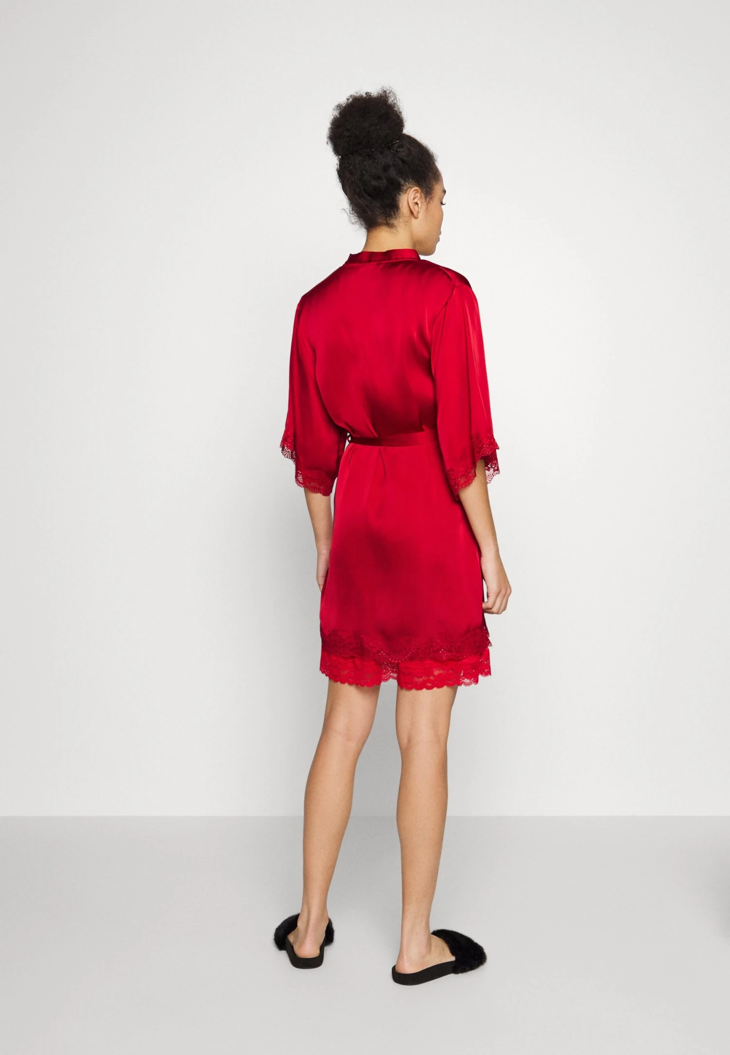 Anna Field Dressing Gown - Red - Image 3