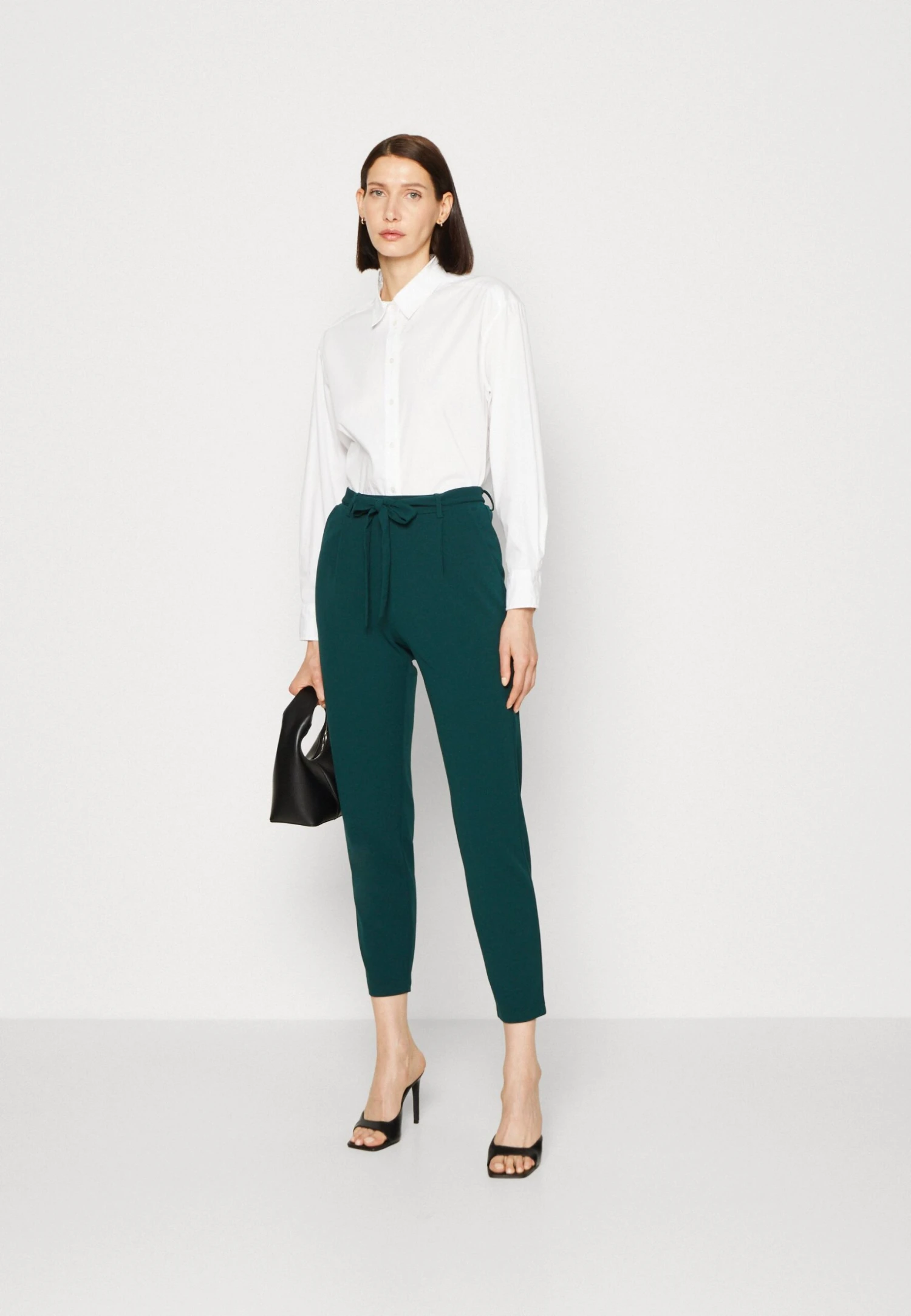 Anna Field Trousers - Dark Green - Image 2