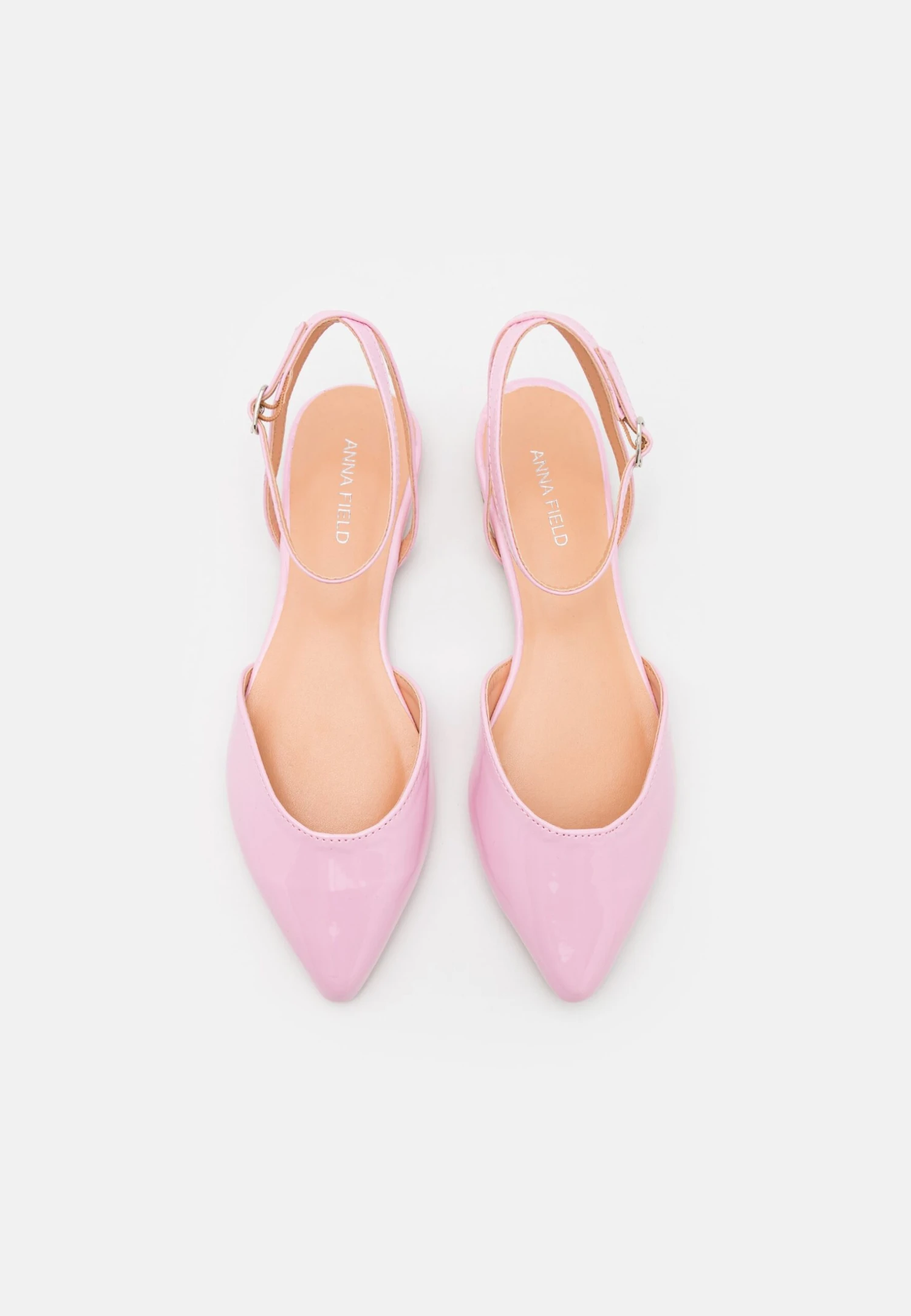 Anna Field Ankle Strap Ballet Pumps - Pink - Image 6