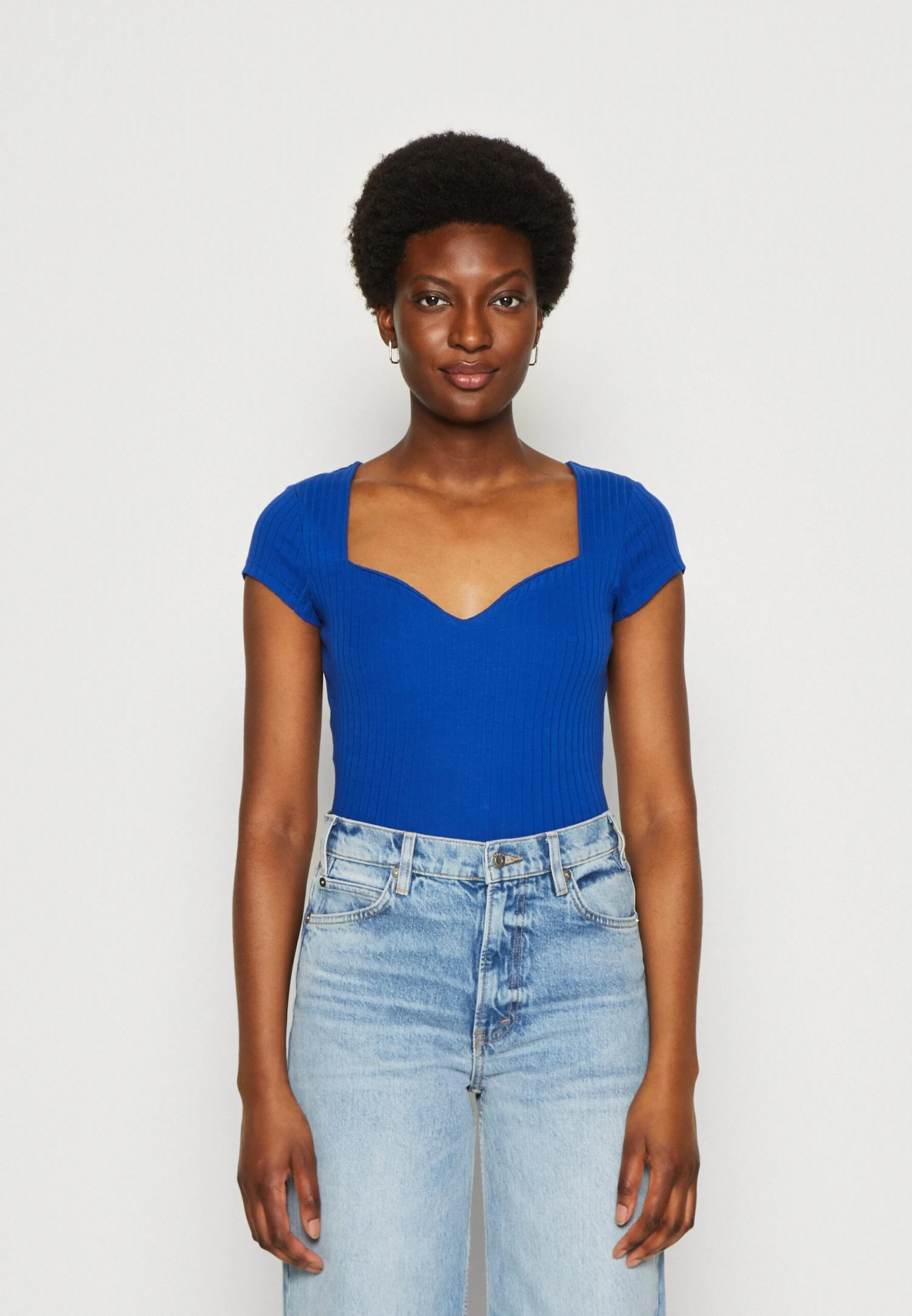 Anna Field Print T-Shirt - Blue