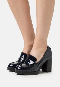 Anna Field Platform Heels - Dark Blue