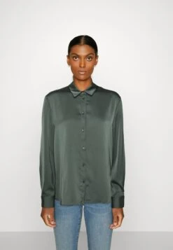 Anna Field Button-Down Blouse - Olive