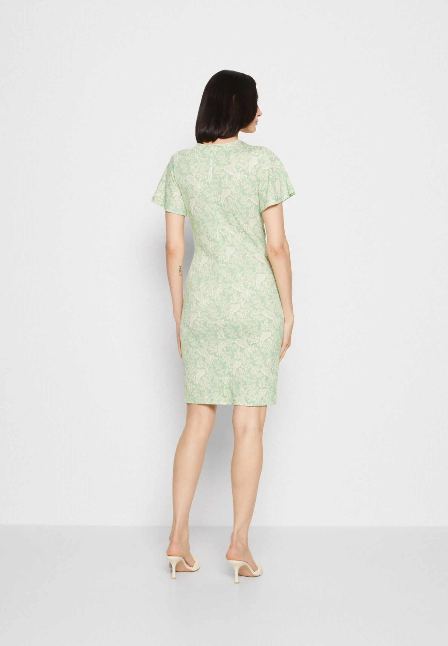 Anna Field Jersey Dress - Green/Light Green - Image 3